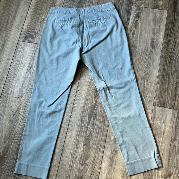 Banana Republic Hampton Fit Cropped Light Blue Khaki Pants - Picture 7 of 9